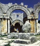 Ruins of the Kalat-Simon-rampart trip church, Syria unknow artist